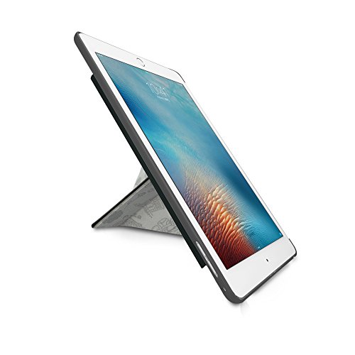 Ozaki O!Coat Travel Versatile 360° Schutzhülle für Apple 9,7″ iPad Pro in schwarz (Rom) [Patentierte Standfunktion | wake/sleep Funktion | Apple Pencil Halterung | Kunstleder] – OC131RM - 2
