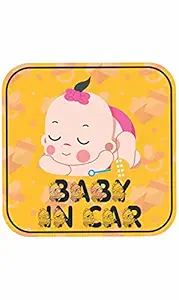 CVANU Baby On Board Kids Safety Warning Window Sign Sticker for Car PVC Vinyl CV12 (Pack of 4) A