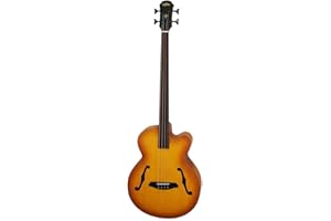 Aria FEB-FL Fretless Bass Guitar - Luz vintage Sunburst