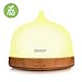 Produktbild OKACHI GLIYA Ultraschall Aroma Diffuser Aromatherapie Holz Luftbefeuchter Duftzerstäuber LED Duftlampen mit 7 Farben Duftöl Diffusor für Wohnung, Schlafzimmer, Büro, SPA, Salon, Yoga usw. BPA-frei