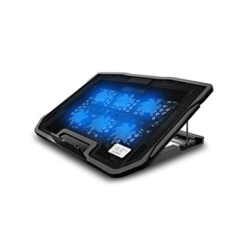 Kaiyitong Laptop-Kühler, tragbare Kühlhalterung, Desktop-Halterung, sechs Lüfter können eingestellt Werden, Exquisite Mode (Color : Black)