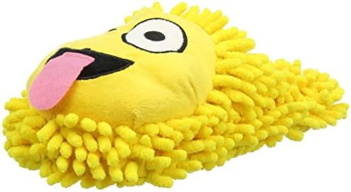 Aroma Home Shoes Unisex Kids' Emoji Tongue Open Back Slippers, Yellow (Yellow), Size EU 37 / UK 4 20