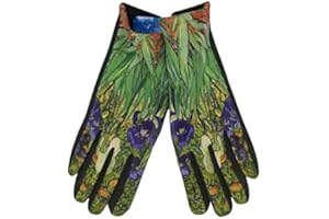 GOODFORGOODS Goods4good Guantes para mujeres y señoras, de otoño e invierno, con pantalla táctil y diseño de pinturas de los famosos pintores: Van Gogh y Klimt. Talla única.