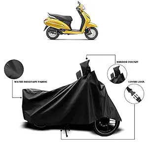 KEDIT  - New Honda Activa 5G Waterproof - UV Protection & Dust Proof Full Bike - Scooty Two Wheeler Body Cover for Honda Activa 5G (Black)
