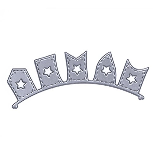 Amazingdeal365 5PCS Flag Metall Form Schablonen Schneiden DIY Dekor Sammelalbum Karten Buchzeichen Lesezeichen als Geschenk für Freunde Geburtstag Kinder,Kindergarten Hobby Schule Handarbeit Unterricht usw. Ein tolles Geschenk!