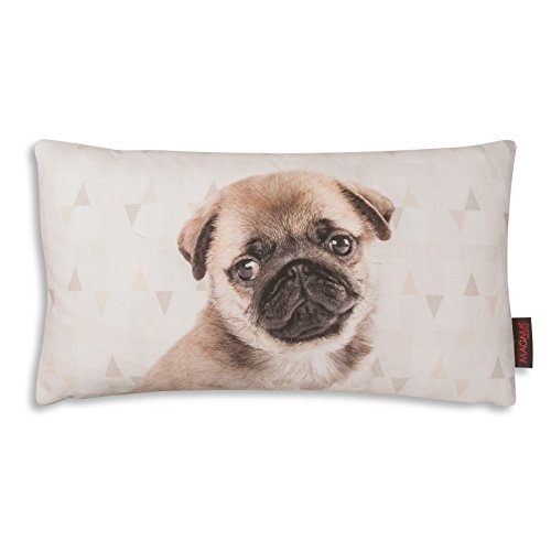 Magma Kissen SWEETY - Mops - beige - 30x50 cm Made in Germany