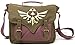 Produktbild Zelda Tasche Canvas Messenger Bag Logo Front Umhängetasche Nintendo Kuriertasche Flight Bag with golden triforce logo Schultertasche