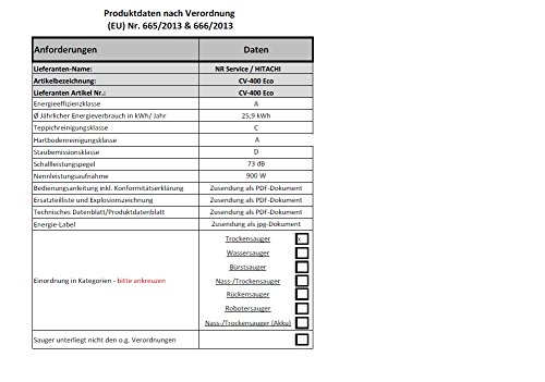 HITACHI CV-400 – ECO Werkstattsauger pink der neue Klassiker ohne Tüte - 2
