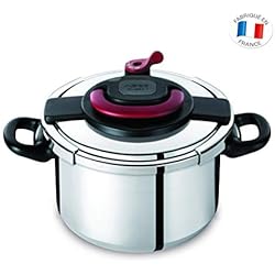 Autocuiseur SEB Clipso Plus P4371406 8L : 6 à 8 personnes - 2 programmes de cuisson - Panier vapeur - Ouverture/fermeture ultra facile - Poignées rabattables - Tous feux dont induction