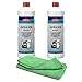 Produktbild 2x 1,0 L Becker Chemie Eilfix Entkalker Flüssigkonzentrat für Kaffeevollautomaten, Kaffeemaschinen, Waschmaschinen, Boiler, Wasserkocher, Edelstahltöpfe | inkl. Profi-Microfasertuch Grün
