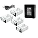 Produktbild QUMOX 4x 1300mAh 3.7V Ersatz Akku + Dual-Slot USB-Ladegerät AHDBT-201 AHDBT-301 für GoPro HD Hero3 3+ 1080p 720p