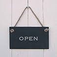 Double sided 'Open/Closed' Slate Hanging Sign : Amazon.co.uk