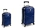 Produktbild PREMIUM DESIGNER Hartschalen Kofferset 2 tlg. - Heys Core Eco Orbis Blau Handgepäck + Trolley mit 4 Rollen Gross 243654011&Core&96+98