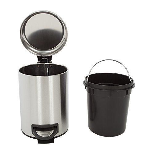 Edelstahl Mülleimer Treteimer 3 Liter - 3