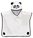 Large Panda Velour Poncho-White, 50.8 X 63.5 cm
