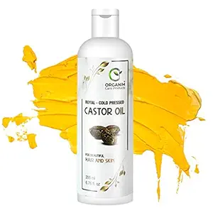 ORGANIM care products castor oil 100% pure cold pressed to support hair growth and beautiful skin, 200 ml hair oil