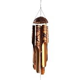 Feng Shui Coconat Bambu R&uuml;zgar &Ccedil;anı 45 cm Orta Boy