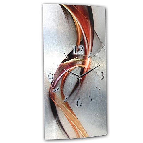 Kreative Feder Abstrakt Designer Funk Wanduhr Funkuhr modernes Design * Made in Germany* WAG246F - 2