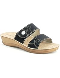 INBLU - Zapatillas de estar por casa para mujer negro negro 39