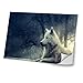 Produktbild Wilde Tiere 10095, Wolf, Skin-Aufkleber Folie Sticker Laptop Vinyl Designfolie Decal mit Ledernachbildung Laminat und Farbig Design für Laptop 11.6"