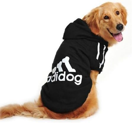 Evergreens Big Dogs Cotton Sweater Coat (Black, 9XL for body 29" chest 33.5")