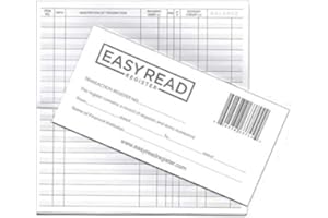 EASY READ REGISTER 10 Checkbook Transaction Registers, 2023-2024-2025 Calendars, Made in USA, Plain, White