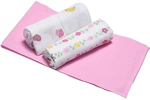 Ellepi Mussole Disney Minnie Topolino Neonato Morbido Cotone Organico Bambini Asciugamani Copertine Lenzuolini Swaddle Panni Telo Fasciatoio Allattamento Culla 70x70 Cm Confezione Regalo (Minnie)