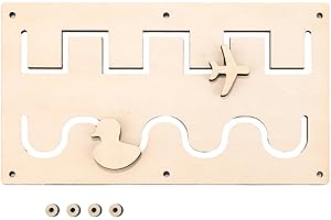 INCNMAD Pannello Sensoriale Bambini Montessori Busy Board Giochi Legno Tavola Sensoriale Giochi Educativi Regalo Bimbo