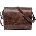 Produktbild SID & VAIN Laptoptasche Messenger Bag Leder Spencer XL groß Businesstasche Herren 15 Zoll Laptop Umhängetasche Ledertasche Herrentasche braun
