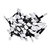 Familizo 50PCS Double Eye Shadow Sponge Stick Brushes Cosmetic Tool
