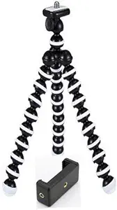 Gorilla Tripod/Mini (10 Inch) TRENDSTERTripod for Mobile Phone with Phone Mount | Flexible Gorilla Stand for DSLR & Action Cameras