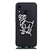 Produktbild Chreey Hülle für Huawei P20 Lite/Nova 3e, Anti-kratzt Schwarz 3D Drucken Muster Handyhülle Weiche Silikon TPU Rückseitehülle Bumper Schutzhülle, Widder