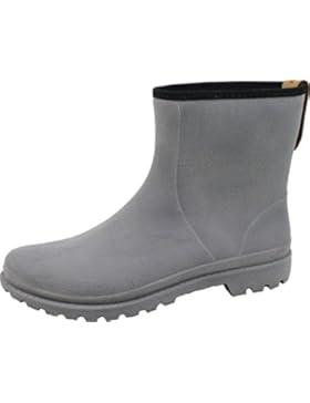 BOCKSTIEGEL® KATHARINA Damen - Modische Gummihalbstiefel | 36-41 | Wildleder-Optik | Wasserdicht | Ausziehlasche