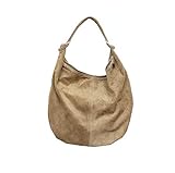 Made in ITALY Oktradi® Damen Shopper Schultertasche Handtasche Ledertasche Laptoptasche Beutel 45 x 36 x 10 cm Made in Italy (Braun)