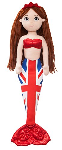 Aurora, 60783, Union Jack Sea Sparkles Catherine, 18In, Soft Toy, Red and Blue