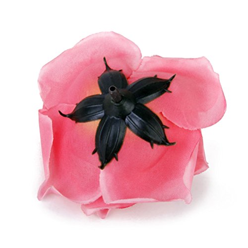 ROSENICE 20pcs Kunstblumen Rose Blume Köpfe Handwerk Haus Hochzeit Party Dekoration (rosa) - 5