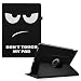 Produktbild iPad Pro 12.9 Zoll Hülle - Fintie 360 Grad Rotierend Stand Kunstleder Smart Cover Case Schutzhülle Tasche Etui mit Auto Schlaf / Wach Funktion for Apple iPad Pro 12.9 Zoll 2015 Release Tablet, Don't Touch