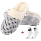 Inverno Pantofole, Pantofole Unisex Inverno Cotone Pantofole Home Morbido Antisc