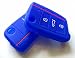 Produktbild Happyit 3 Knöpfe Soft Silikon Fernschlüssel Cover Hüllen passend VW Volkswagen Golf 7 GTI Golf VII MK7 / Skoda Octavia A7 Seat Leon x 2 Pcs (Meeresblau)
