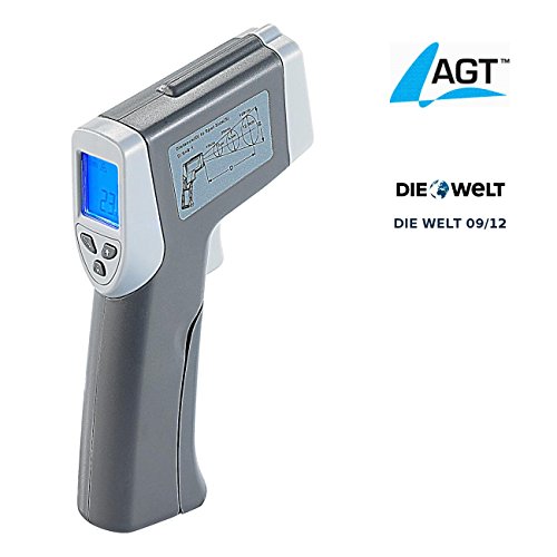 Preisvergleich Produktbild AGT Berührungsloses Profi-Infrarot-Thermometer mit Laser-Zielführung