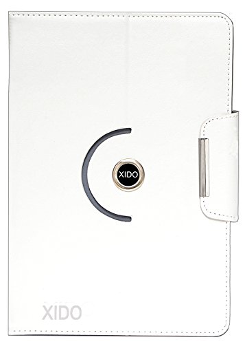 Tablet Pc Tasche für XIDO 7 Zoll Universal Tasche, Aufstelltasche, Schutztasche, Schutzhülle, Hülle, Aufstell und Drehfunktion, Android Kitkat, X111, X112, X110 (7 Zoll Weiß) - 3