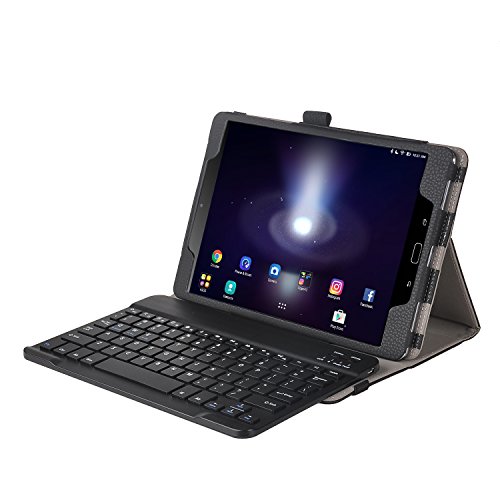 ASUS Zenpad 3S 10 9.7 Zoll Z500M 2016 Modell Hülle, iBetter ASUS Zenpad 3S 10 9.7 Zoll Z500M 2016 Modell Bluetooth (QWERTZ Tastatur) Keyboard Hülle Case -Slim Fit Kunstleder Stand Tasche mit Hochwertige Abnehmbar Drahtlos Bluetooth Tastatur für ASUS Zenpad 3S 10 9.7 Zoll Z500M 2016 Modell-Schwarz - 2