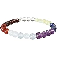 Bracciale In Corniola Con Angelo Custode - Pietra Naturale 8mm - Portafortuna 18cm - Regalo Benessere - 5