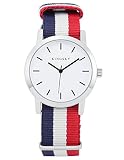 EASTPOLE Herren Damen Classic Quarz Armbanduhr Zeitloses Design Nylon Textilarmband Analog Uhr WAA1031