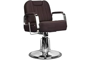 ‎ACTIVESHOP Activeshp Rufo Friseurstuhl Friseursessel Barberstuhl Bedienungsstuhl Friseureinrichtung Braun| 360 Grad drehbar | höhenverstellbar mit hydraulikpumpen |