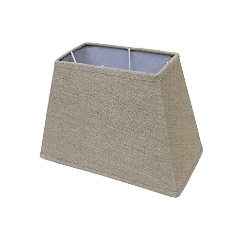 Better & Best 1833243 – Lampenschirm aus Baumwolle, rechteckig, 24 x 16 cm, glatt, taupe