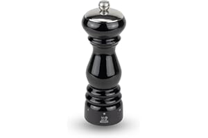 Peugeot 37475 Paris ICÔNE Salt-Mils-Grinders, Wood Metal, Black Lacquer