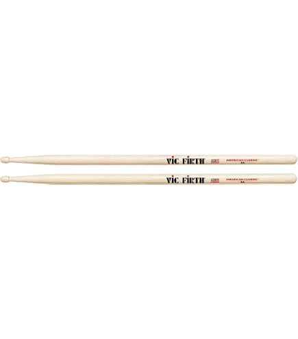 Baguettes De Batterie Vater Super Jazz En érable Sugar Maple - Pointe Bois Ovale, 16 Pouces - Pour Jazz Et Styles Légers