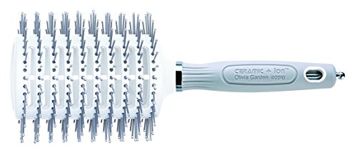 Olivia Garden Haar-Rundbürste Ceramic + Ion Turbo Vent Pro, ovale Stylingbürste