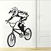 Produktbild Lkfqjd Heiße Wandaufkleber Für Kinderzimmer Dekor Fahrrad Bmx Wandtattoos Zitate Schlafzimmer Aufkleber Abnehmbare Klebrige Vinyl Kunstwand 56 * 85 Cm